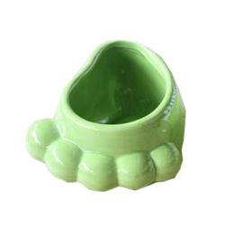 Creative Decor Lovely Garden Feet Earthenware Planter Flower Pot 2.9*1.2" GREEN