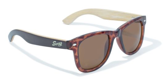 Bamboo Temples and Tortoise Face Wayfarer Style by Swag