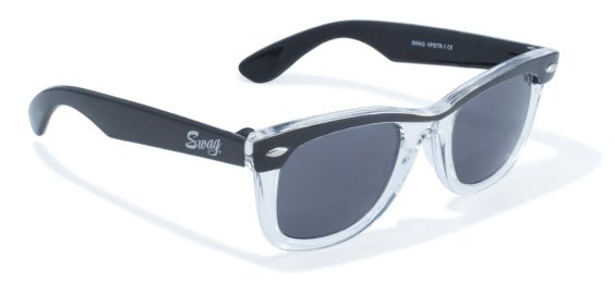 Classic Wayfarer Look with Beautfiul Clear/Black Flare by Swag