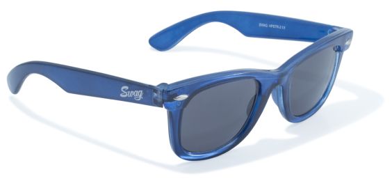 Classic Wayfarer Look in Smooth Blue by Swag