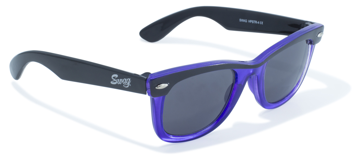 Classic Wayfarer Look in Translucent Purple by Swag