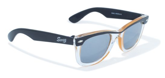 Classic Wayfarer Look in Clear/Orange by Swag