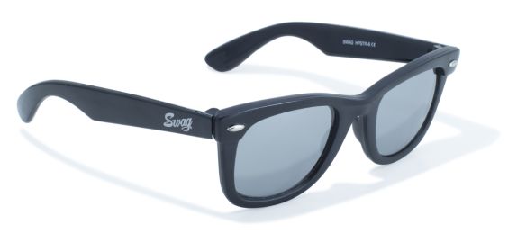 Classic Wayfarer Look by Swag with Clear Mirror Lenses