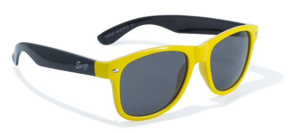 Classic Wayfarer Look with Yellow and Black Frame by Swag