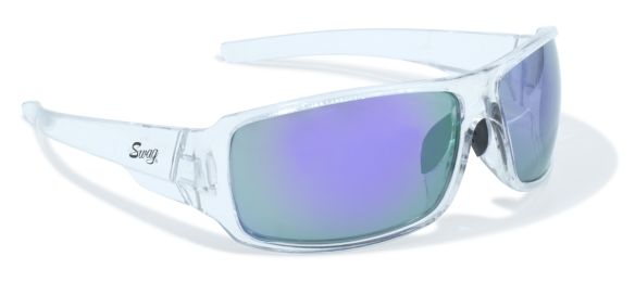 Amazing Purple Lenses in Clear Wrap Arounds with Side Protection by Swag
