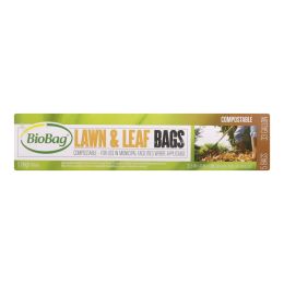 BioBag - 33 Gallon Lawn and Leaf Bags - Case of 12 - 5 Count