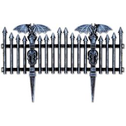 Plastic Gothic Fence Case Pack 6
