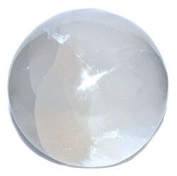 5" White Selenite gazing ball